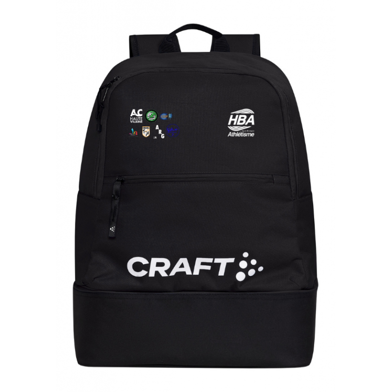 Sac à dos avec le logo de HBA et les logo des sections